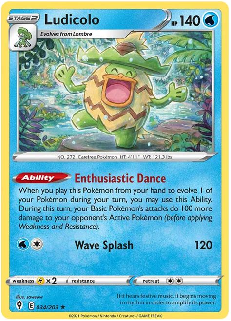 ludicolo pokemon card.